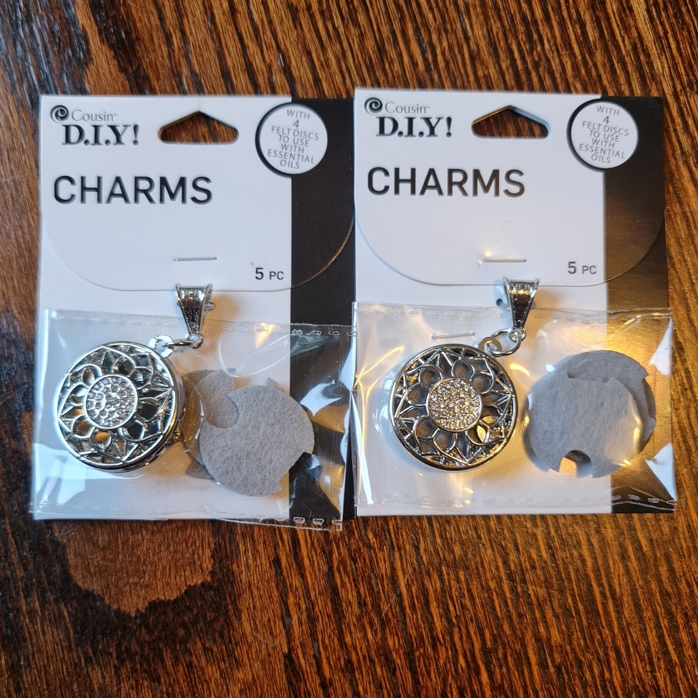 DIY Essential Oil Charm Set of 2